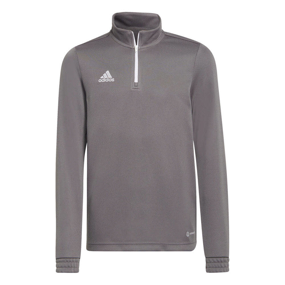 adidas Entrada 22 Zip-Trainingstop grau Kinder