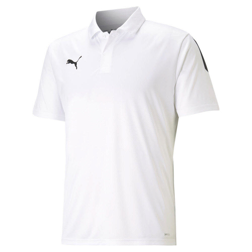 Puma teamLIGA Sideline Polo-Shirt weiß 