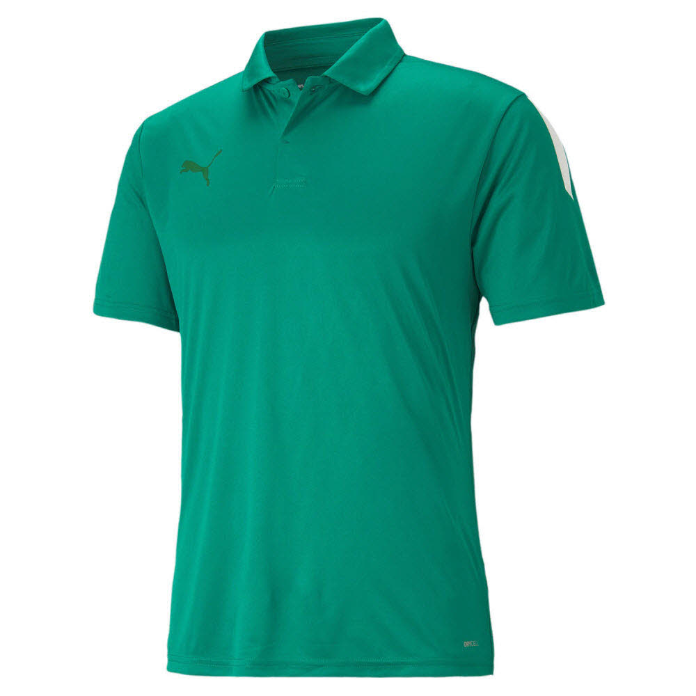 Puma teamLIGA Sideline Polo-Shirt grün 