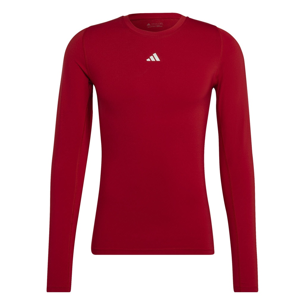 adidas Techfit Aeroready Langarmshirt rot  