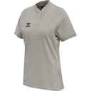 Hummel Move Grid Poloshirt grau Damen