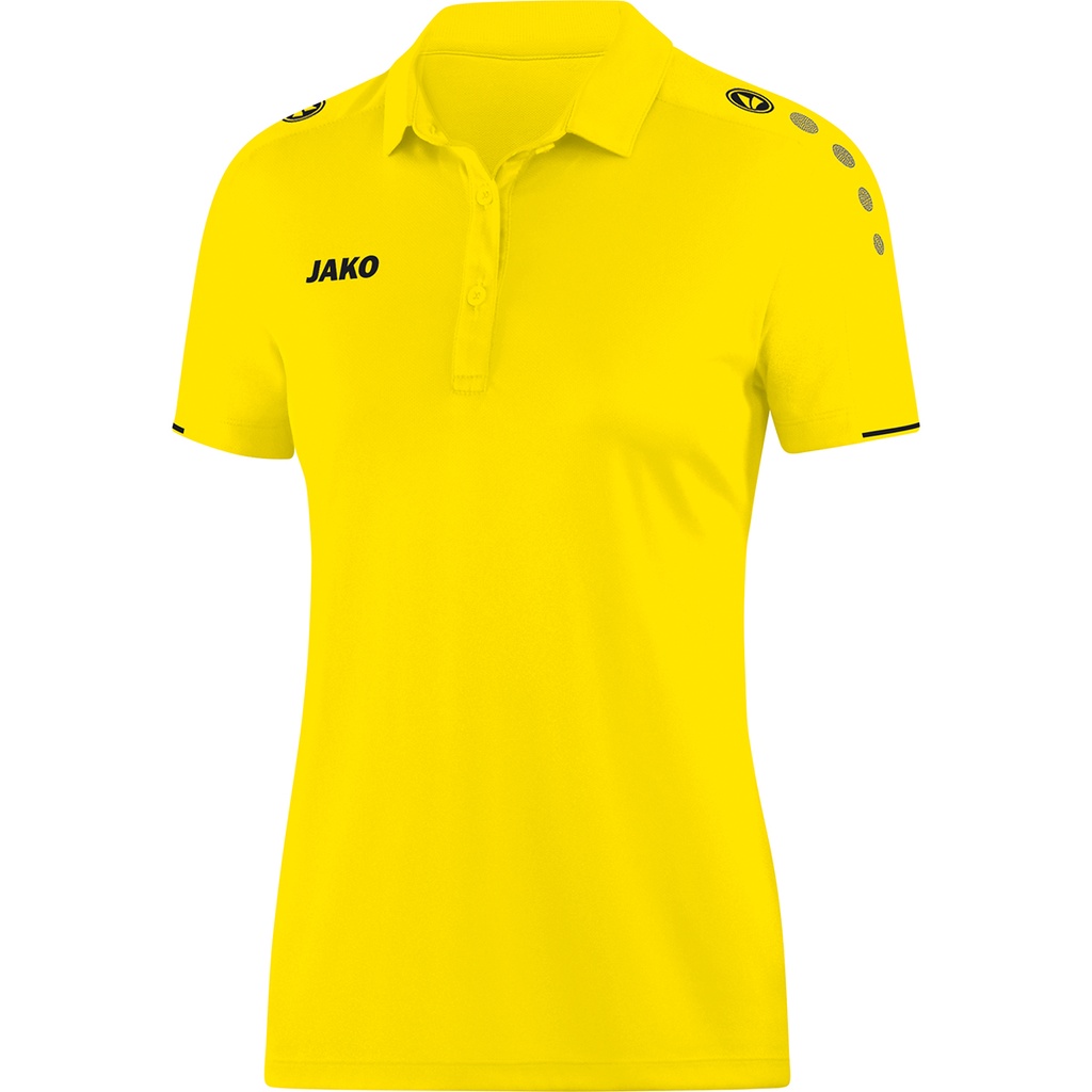 Jako Polo-Shirt Classico gelb Damen