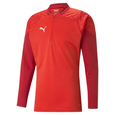 Puma teamCUP Training 1/4 Zip Sweatshirt rot