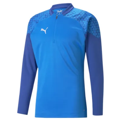 Puma teamCUP Training 1/4 Zip Sweatshirt blau