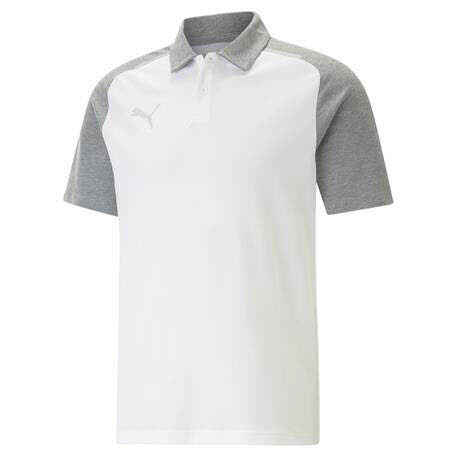 Puma teamCUP Casuals Polo-Shirt weiß 