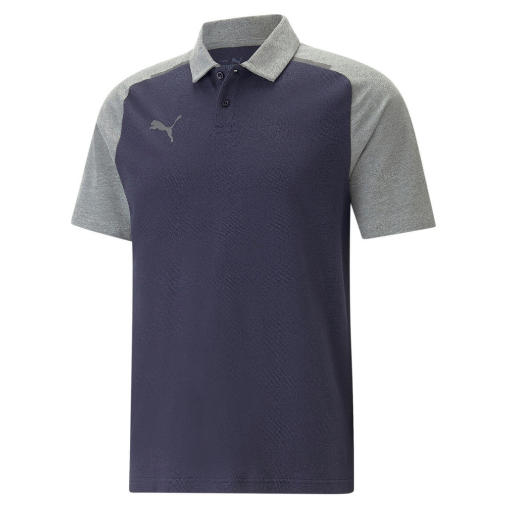 Puma teamCUP Casuals Polo-Shirt dunkelblau 