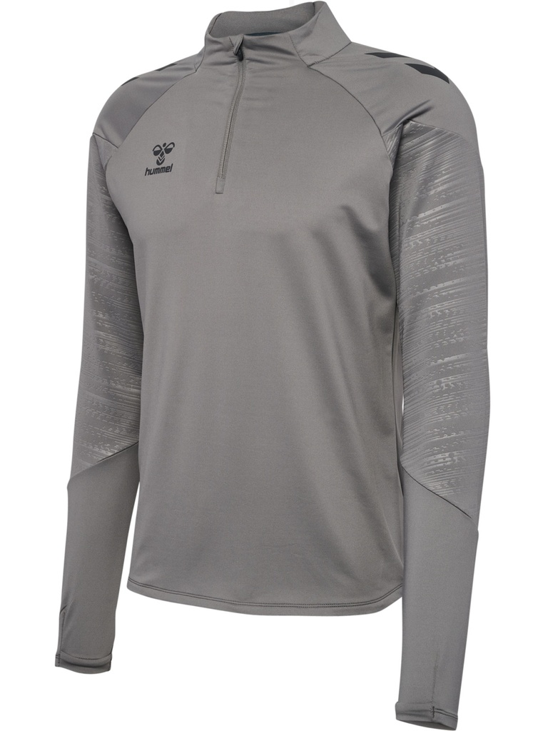 Hummel Pro Training Zip Trainingstop grau