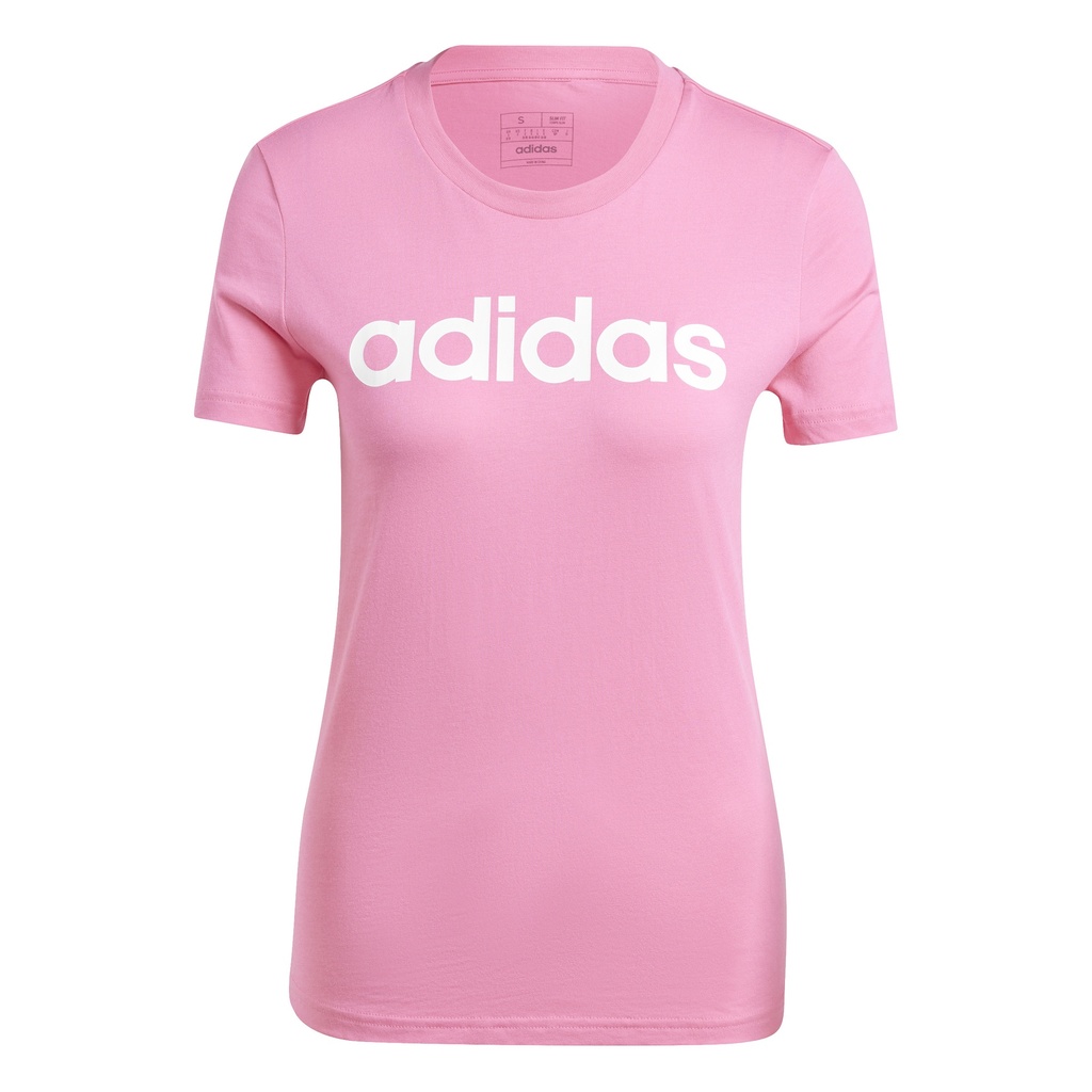 adidas Loungewear Essentials Slim Logo T-Shirt pink Damen