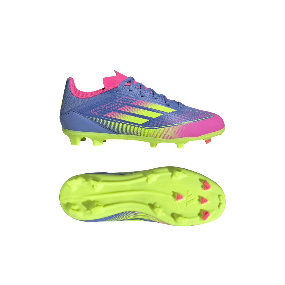 adidas F50 League FG/MG Fußballschuhe blau Kinder
