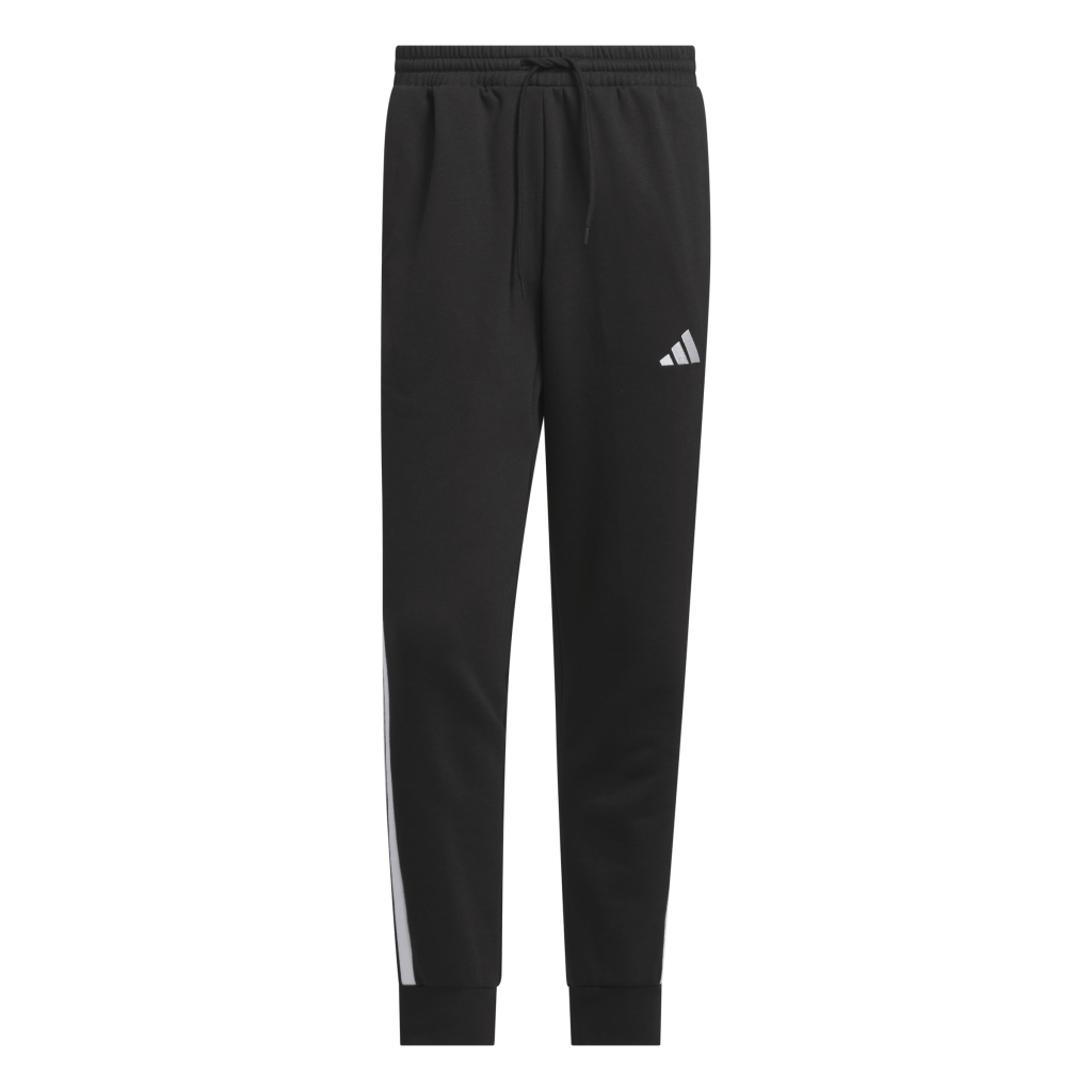 adidas Essentials 3-Streifen Fleecehose schwarz 