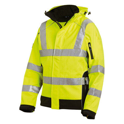 FHB Felix Warnschutz-Softshelljacke gelb
