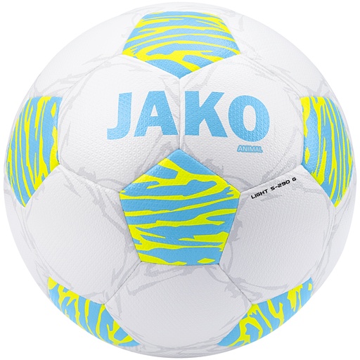 [2314-644-BALLPAKET] Jako 10er Ballpaket Animal Light Fußball 290 Gramm weiß-blau Kinder