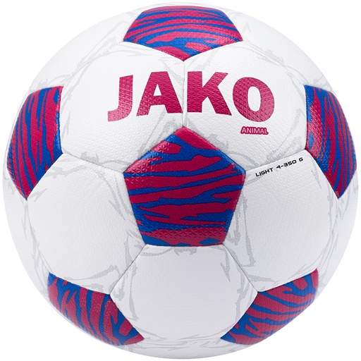 [2314-645-BALLPAKET] Jako 10er Ballpaket Animal Light Fußball 350 Gramm weiß-rot Kinder