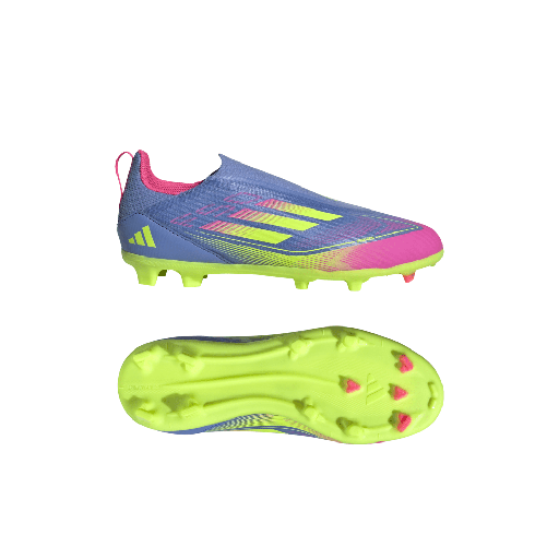 adidas F50 League Laceless FG/MG Fußballschuhe blau Kinder