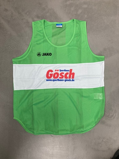 [GÖSCH2614-LEIBCHEN-GRÜN] Trainingsleibchen mit Sponsor grün