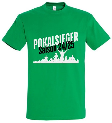 Pokalsieger T-Shirt grün Kinder