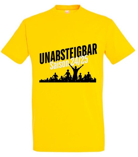 Unabsteigbar T-Shirt gelb Kinder