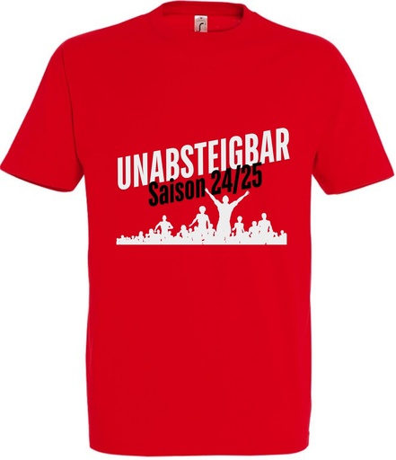Unabsteigbar T-Shirt rot Kinder