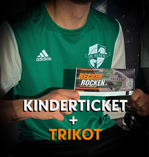 Ticket & Grünblitz-Trikot – Kinder