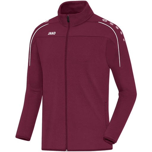 Jako Trainingsjacke Classico dunkelrot Kinder