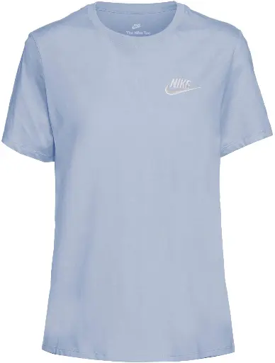 Nike Sportswear Club Essentials T-Shirt blau Damen