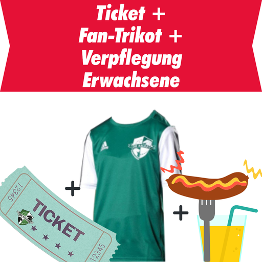 Ticket & Grünsturm-Trikot + Verpflegung Erwachsene - Recken vs TVB Stuttgart 