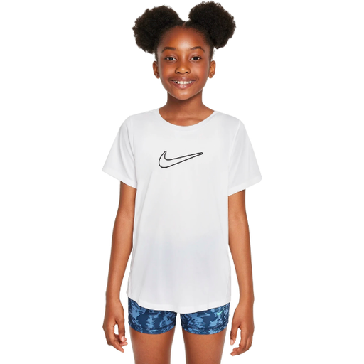 Nike One Tempo Dri-Fit Laufshirt weiß Kinder  