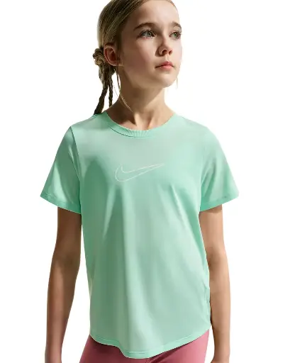 Nike One Tempo Dri-Fit Laufshirt grün Kinder