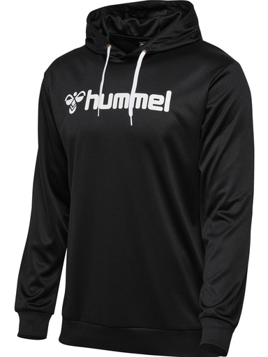 Hummel Logo Kapuzenpullover schwarz 