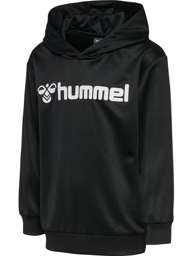 Hummel Logo Kapuzenpullover schwarz Kinder