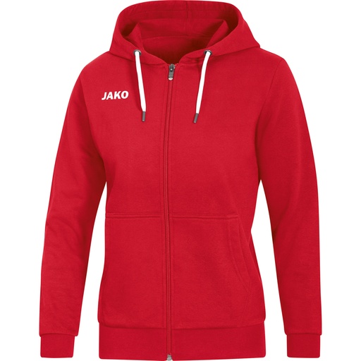 Jako Kapuzenjacke Base rot Damen