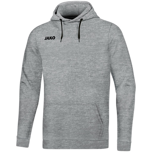 Jako Kapuzensweat Base hellgrau meliert