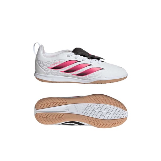 adidas Predator Club Fold-Over Tongue Indoor Fußballschuhe weiß Kinder