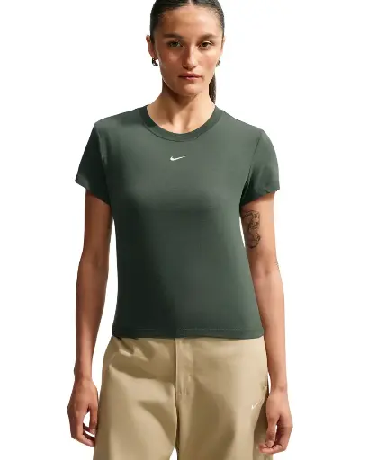Nike Sportswear Chill Knit T-Shirt grün Damen