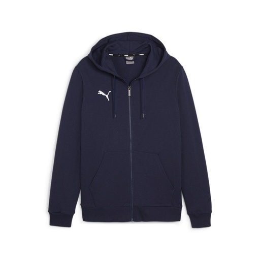 Puma teamGOAL Casuals Kapuzenjacke dunkelblau Kinder