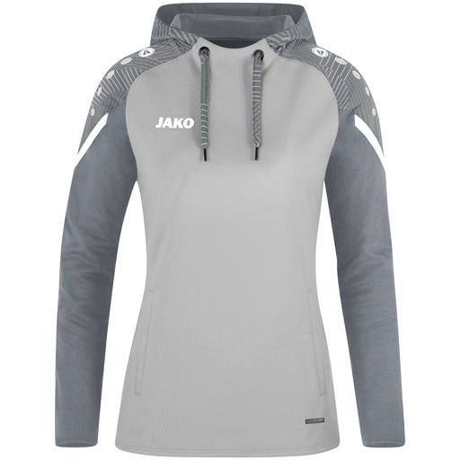 Jako Performance Kapuzenpullover grau Damen