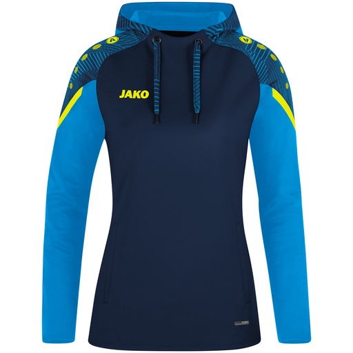 Jako Performance Kapuzenpullover dunkelblau-hellblau Damen