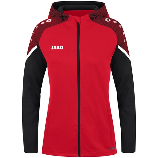 Jako Performance Kapuzenjacke rot Damen