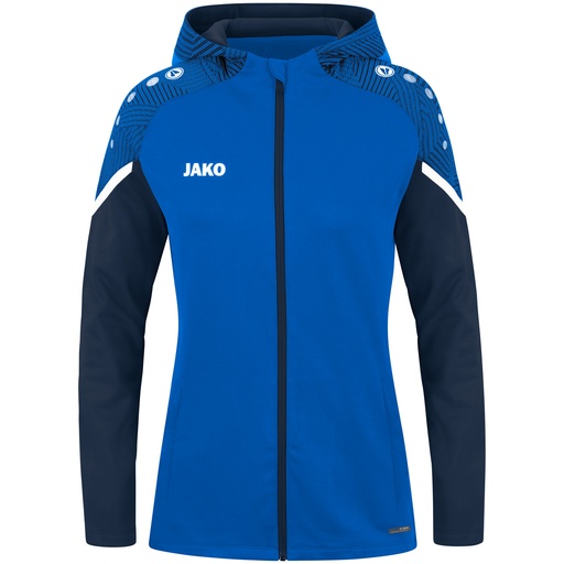 Jako Performance Kapuzenjacke blau Damen