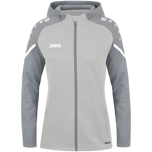 Jako Performance Kapuzenjacke grau Damen