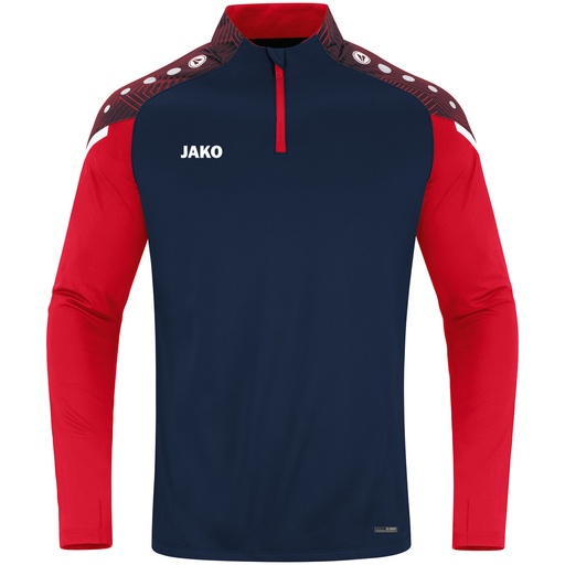 Jako Performance Ziptop dunkelblau-rot