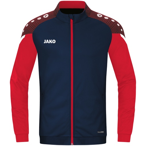 Jako Performance Polyesterjacke dunkelblau-rot