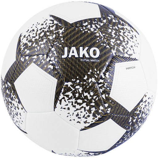 [2361-707] Jako Futsal Spielball weiß-dunkelblau-gold