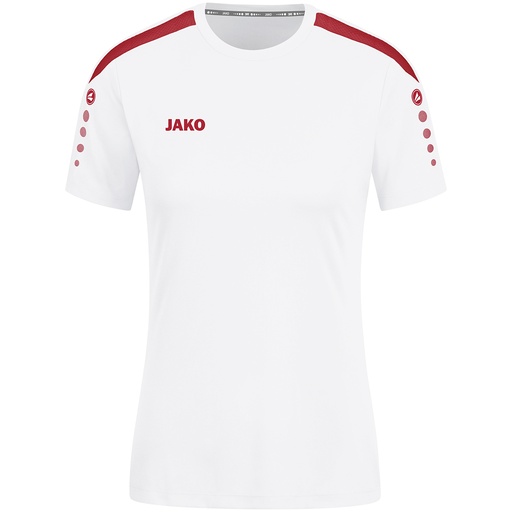 Jako Power T-Shirt weiß-rot Damen