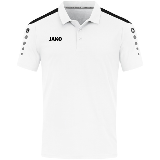 Jako Power Polo-Shirt weiß-schwarz