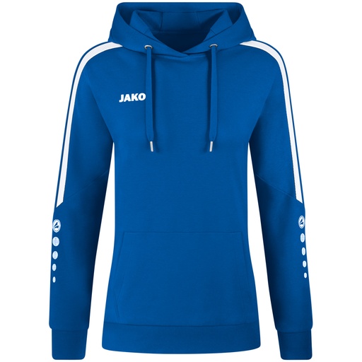 Jako Power Kapuzenpullover blau Damen