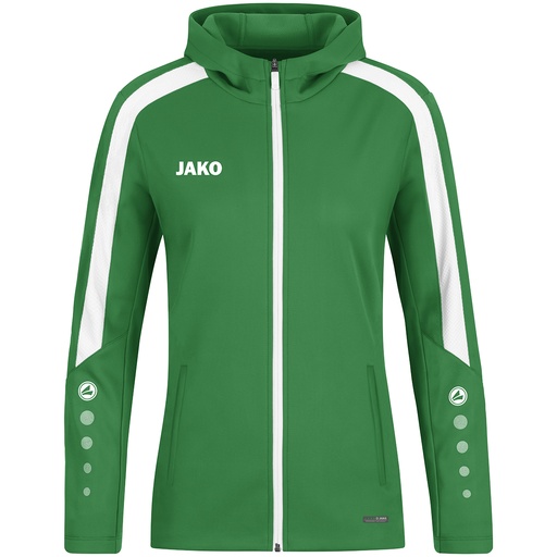 Jako Power Kapuzenjacke grün Damen