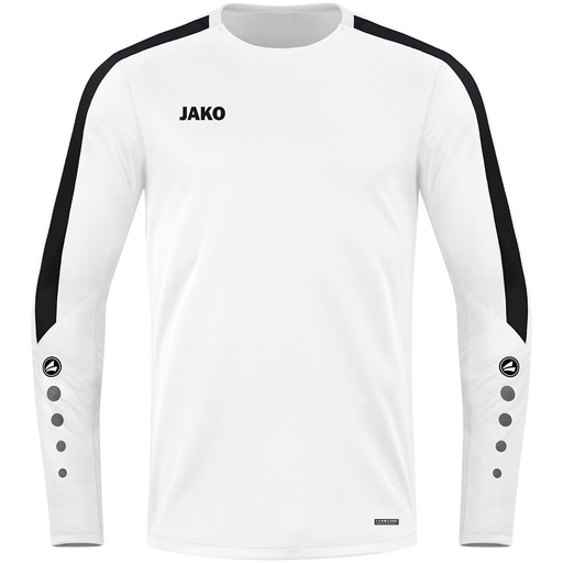 Jako Power Sweatshirt weiß-schwarz