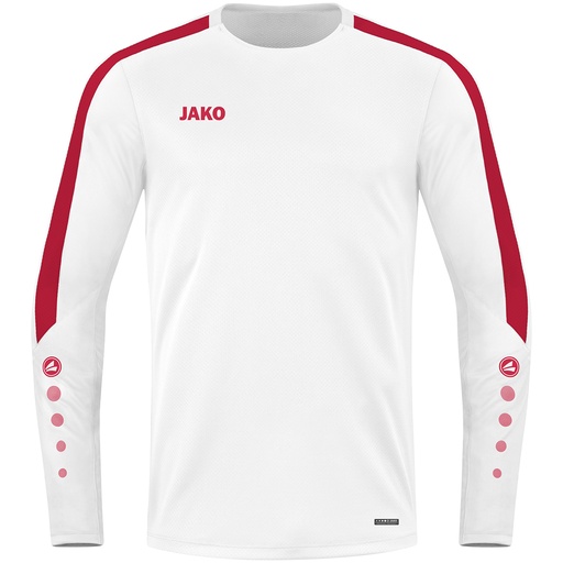 Jako Power Sweatshirt weiß-rot