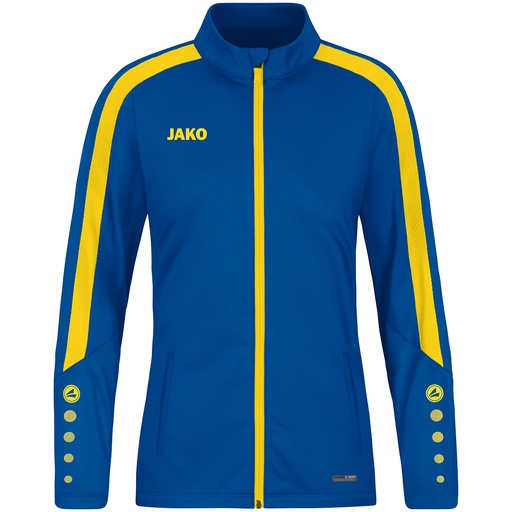 Jako Power Polyesterjacke blau-gelb Damen